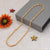 Gold forming pipe necklace with star and small charm - 1 Gram Lovely Design - B597