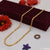 1 Gram Gold Forming Pipe Lovely Design High-quality Gold Plated Chain with Purple Flower and Star