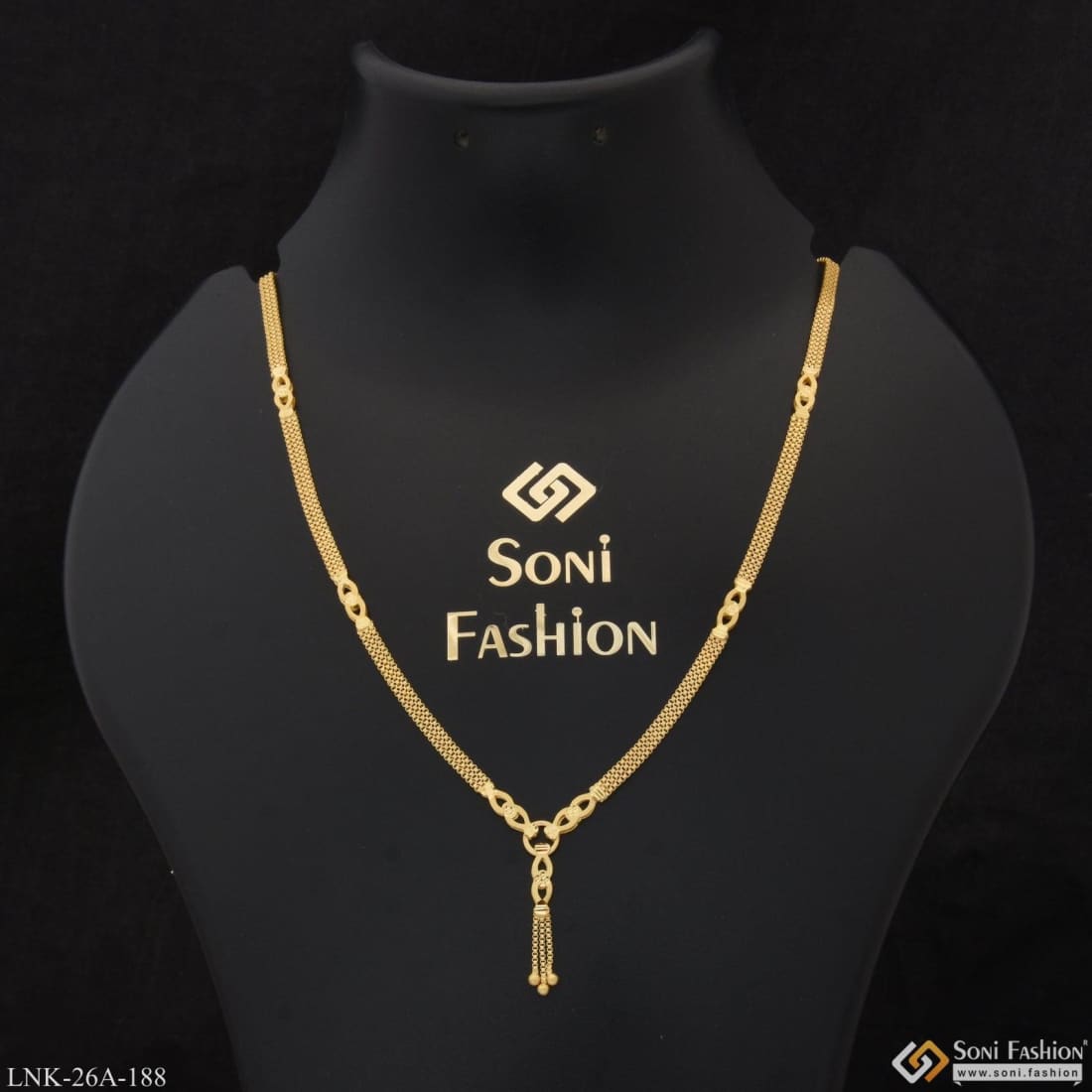 1 Gram Gold Plated Fashion-forward Gorgeous Design Chain For Ladies - –  Soni Fashion®