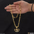 1 Gram Gold Plated Om Funky Design Rudraksha Mala With Pendant For Men - Style A092