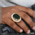 1 Gram Gold Plated Green Colour With Diamond Casual Design Ring - Style A956