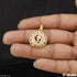 1 Gram Gold Plated Om with Diamond Latest Design Pendant for Men - Style B778