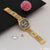 1 Gram Gold Plated with Diamond Extraordinary Design Watch for Men - Style A031