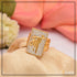 1 Gram Gold Plated Maa With Diamond Designer Design Best Quality Ring - Style A887
