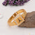 Triangle Streamlined Design Superior Quality Gold Plated Kada for Men - Style A929