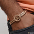 Round Shape 2 line Fashionable Design Rose Gold Bracelet for Men - Style C070