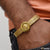 4 Line Best Quality Elegant Design Golden Color Bracelet for Men - Style C061