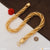 1 Gram Gold Plated Rassa Cool Design Superior Quality Chain for Men - Style D081