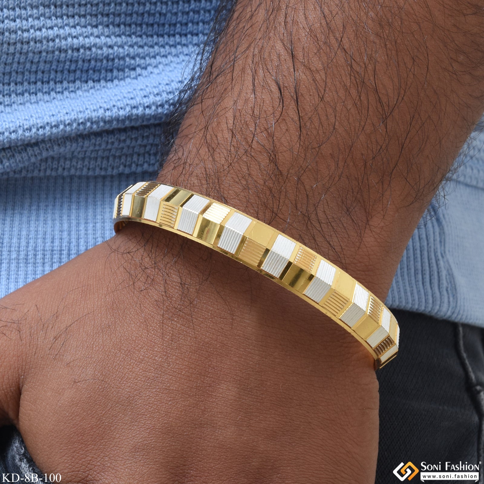 Gram Gold Bracelet Gold Punjabi Kada Design 22K Gold Sikh Kada