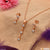 Gorgeous Design with Diamond Golden Color Necklace Set for Women - Style LNSA055