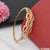 Cool Design with Diamond Lovely Design Gold Plated Bracelet for Lady - Style A356
