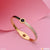 Roman Number With Diamond Casual Design Golden Color Bracelet For Girls - Style Lbra092