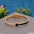Roman Number With Diamond Casual Design Golden Color Bracelet For Girls - Style Lbra092
