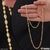 1 Gram Gold Plated Beautiful Design Unique Design Tulsi Mala for Women - Style A401