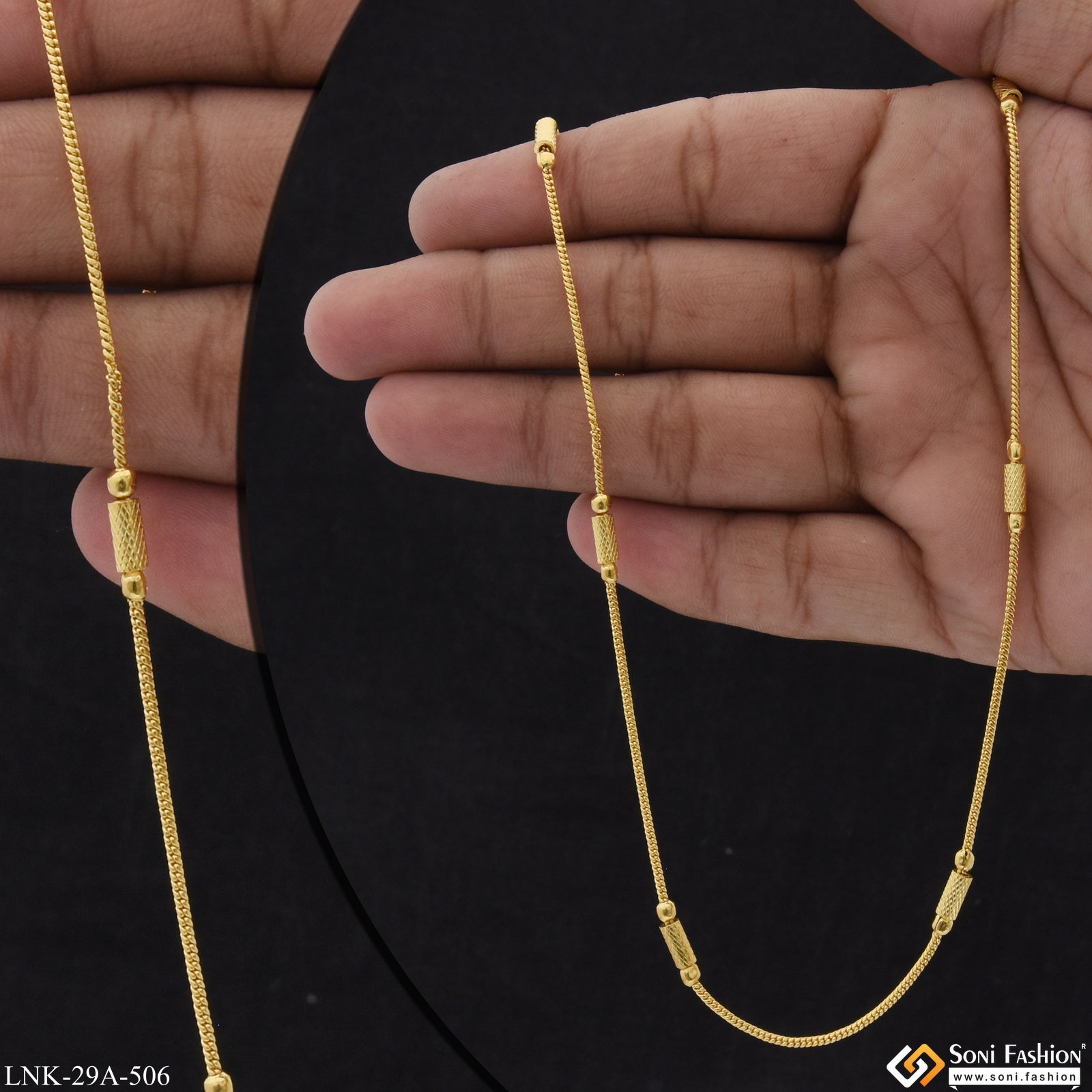 Fancy Chandi Ki Chain For Girls Gold Plated Chain For Women Size