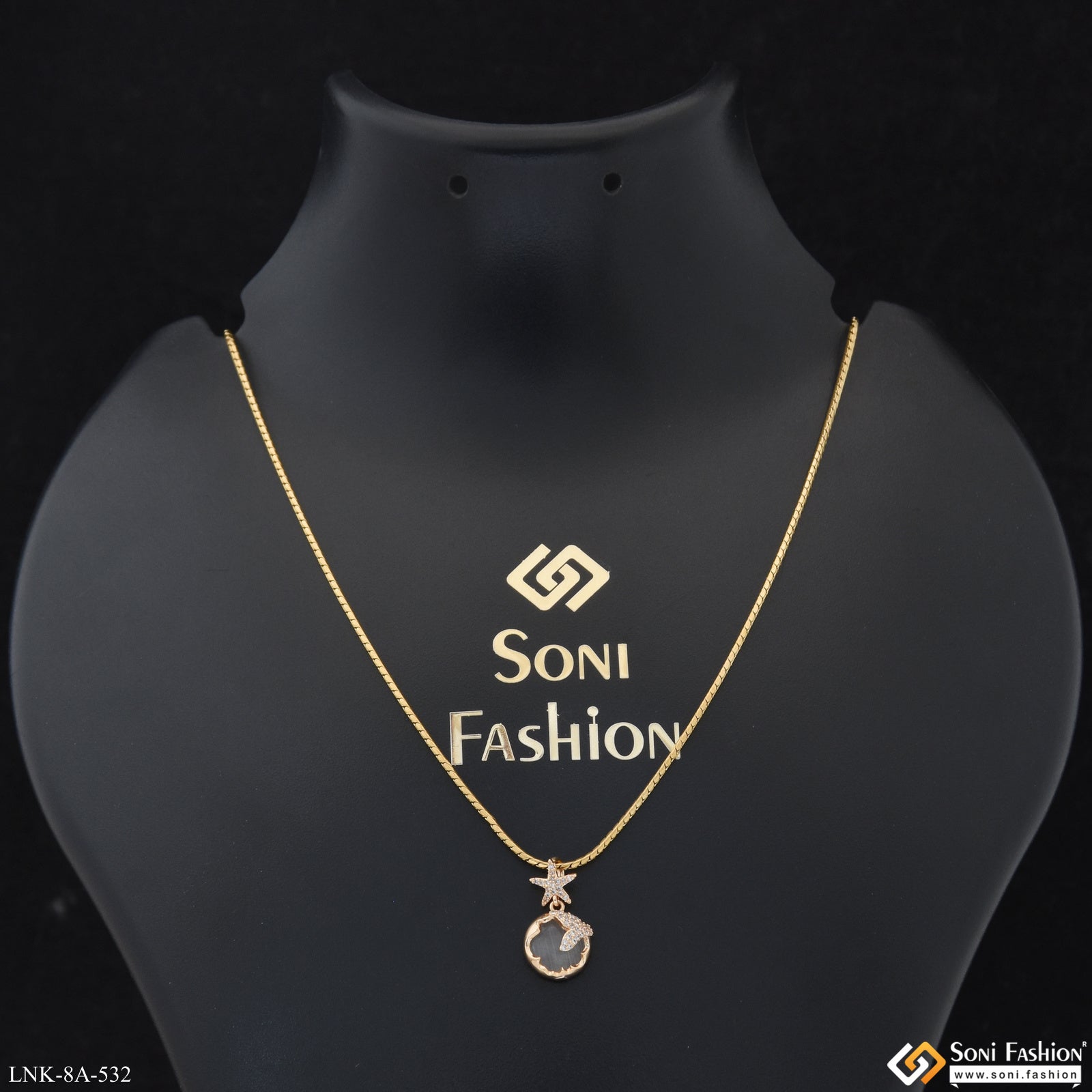Beautiful Design Gold Plated Chain Pendant for Ladies Style A532