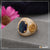 Blue Stone with Diamond Sophisticated Design Gold Plated Ring for Men - Style A761