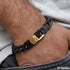 Unique Design Premium-Grade Quality Black & Golden Color Bracelet - Style C093