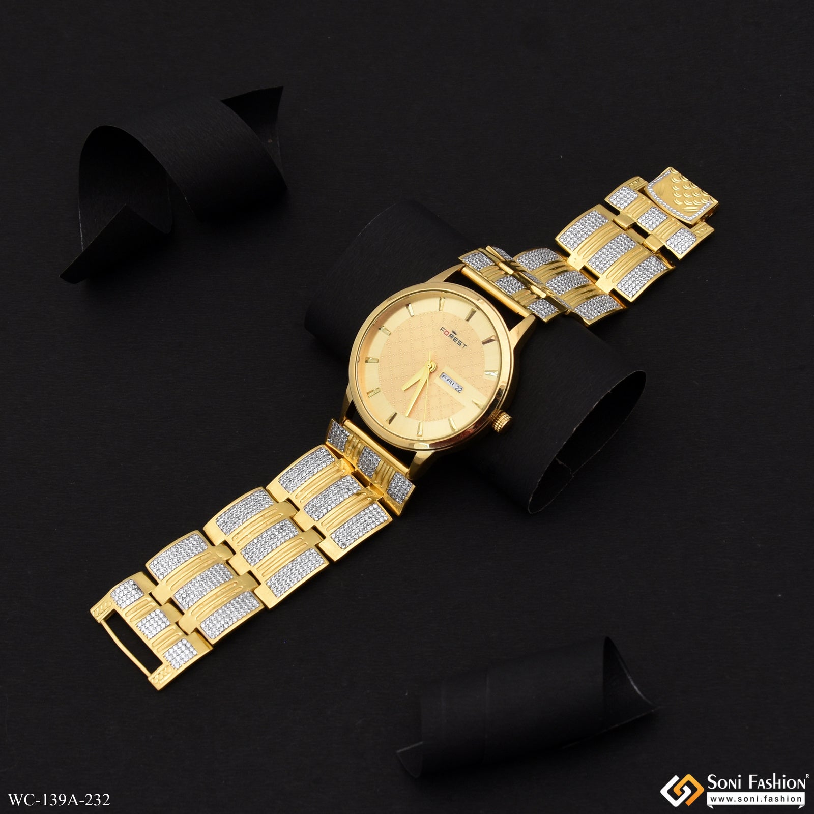 18k Gold Plated Royal Collection Wrist Watch Reloj Promado Promado