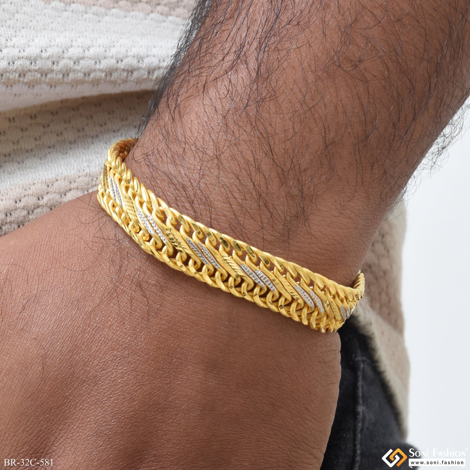 Gram Gold Plated Exquisite Design High-quality Bracelet For Men