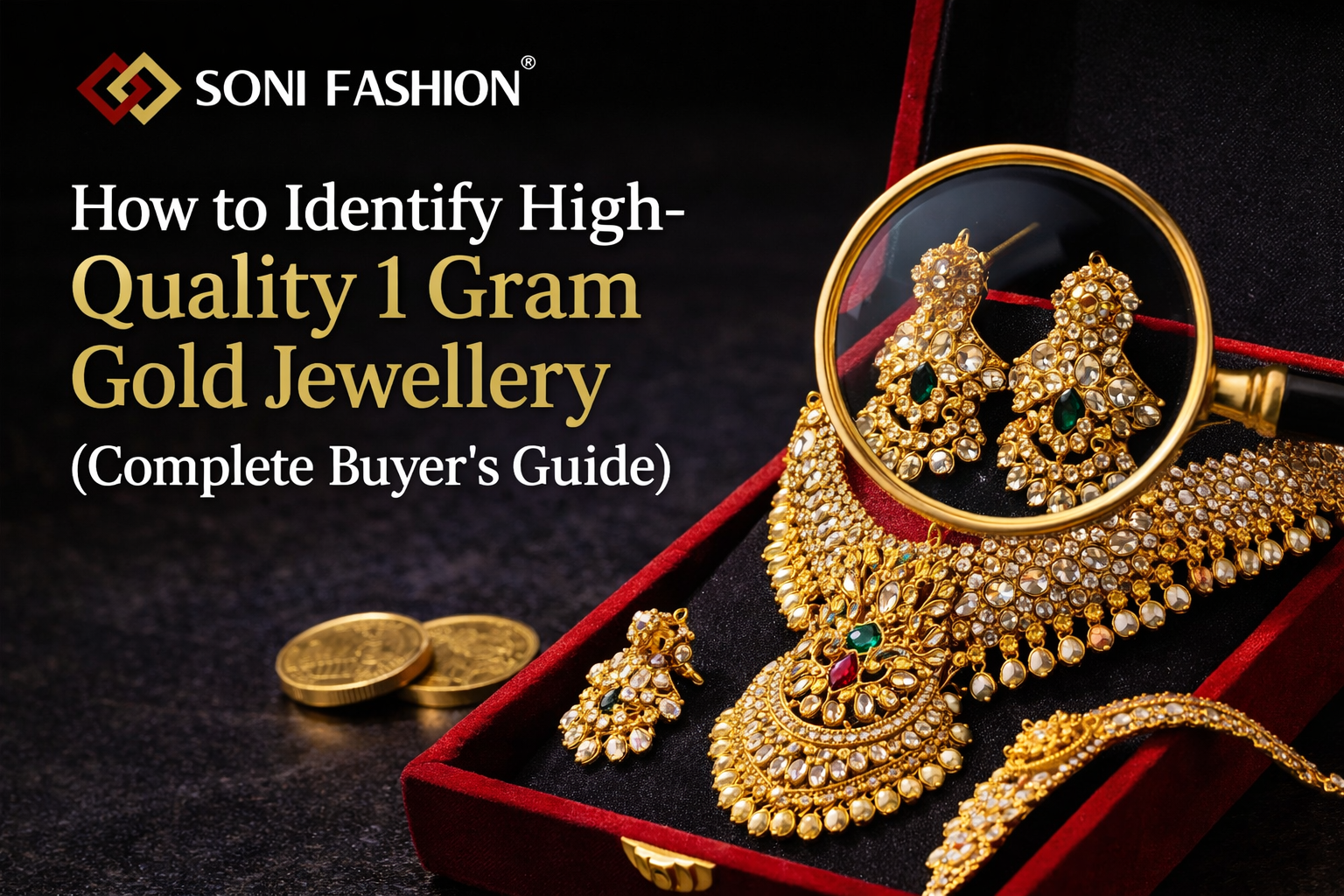 1 Gram Gold Jewellery Buying Guide: Check Quality Easily – Soni Fashion