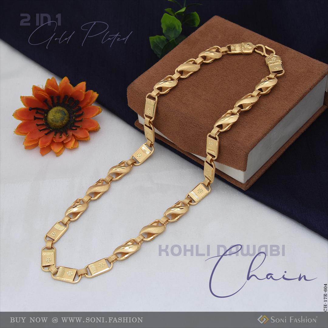 Buy Best Nawabi Chain for Men Online - Bold Design | Soni Fashion