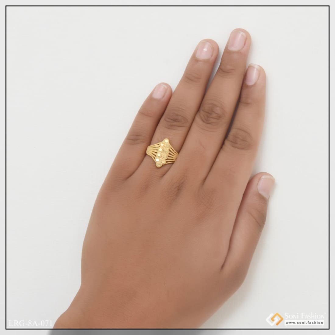 22 Carat Leaf Gold Finger Ring, 3gm at Rs 18000 in Jaipur | ID:  2853239779655