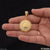 1 gram gold - sun with diamond high-quality plated pendant -