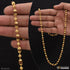 1 Gram Gold Forming 2 in 1 Delicate Design Rudraksha Mala for Men - Style A223