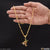1 gram gold forming 3 in delicate design chain pendant combo