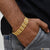 Gold Plated 1 Gram Gold Forming Bracelet for Men - Style B758