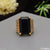 1 gram gold forming black ring with diamond best quality for