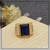 1 gram gold forming blue stone with diamond best quality