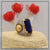 1 gram gold forming blue stone with diamond fashionable