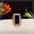 1 Gram Gold Forming Blue Stone Ring with Diamond Surround - Style A959