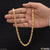 1 Gram Gold Forming Chokdi Nawabi Etched Design Chain - high-quality fixed lock bracelet