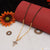 1 gram gold forming cool design with diamond mangalsutra for