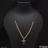 1 Gram Gold Forming Cool Design with Diamond Mangalsutra for Lady - Style A124