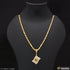 1 Gram Gold Forming Om Delicate Design Chain Pendant Combo for Men (CP-B597-A995)