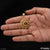1 gram gold forming sun with diamond antique design pendant