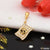 1 gram gold forming om with diamond fashionable design