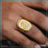 1 Gram Gold Forming Om with Diamond Glamorous Design Ring for Men - Style B158