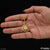 1 gram gold forming om with diamond glittering design