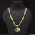 1 gram gold forming om etched design high-quality chain