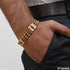 1 Gram Gold Forming Fashionable Design Gold Plated Rudraksha Bracelet - Style B733