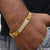 1 Gram Gold Forming Fashionable Diamond Bracelet for Men