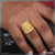 1 gram gold forming ganpati dainty design best quality ring
