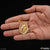 1 gram gold forming ganpati with diamond antique design