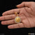 1 gram gold forming ganpati with diamond delicate design