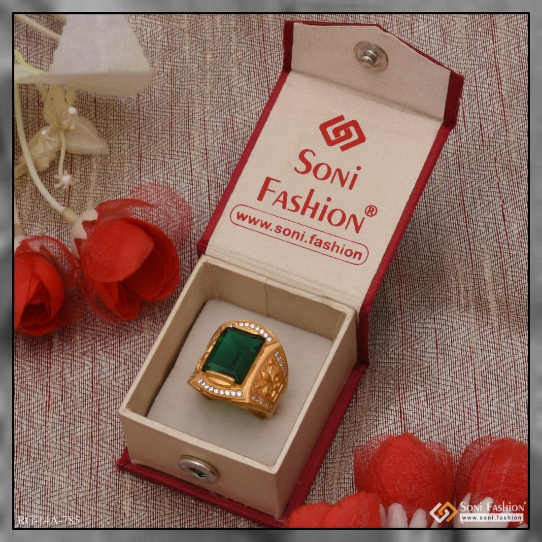 Buy SIDHARTH GEMS 3.00 Ratti Natural Emerald Ring (Natural Panna/Panna stone  Gold Ring) Original AAA Quality Gemstone Adjustable Ring Astrological  Purpose For Men Women By Lab Certified at Amazon.in
